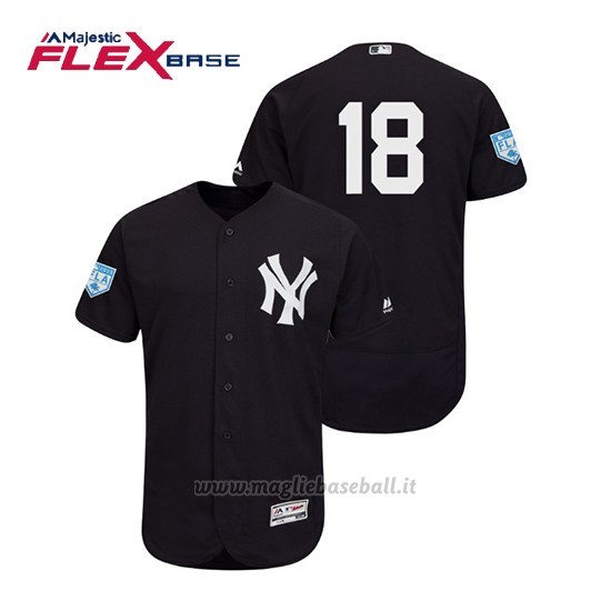 Maglia Baseball Uomo New York Yankees Didi Gregorius Flex Base Entrenamiento De Primavera 2019 Blu